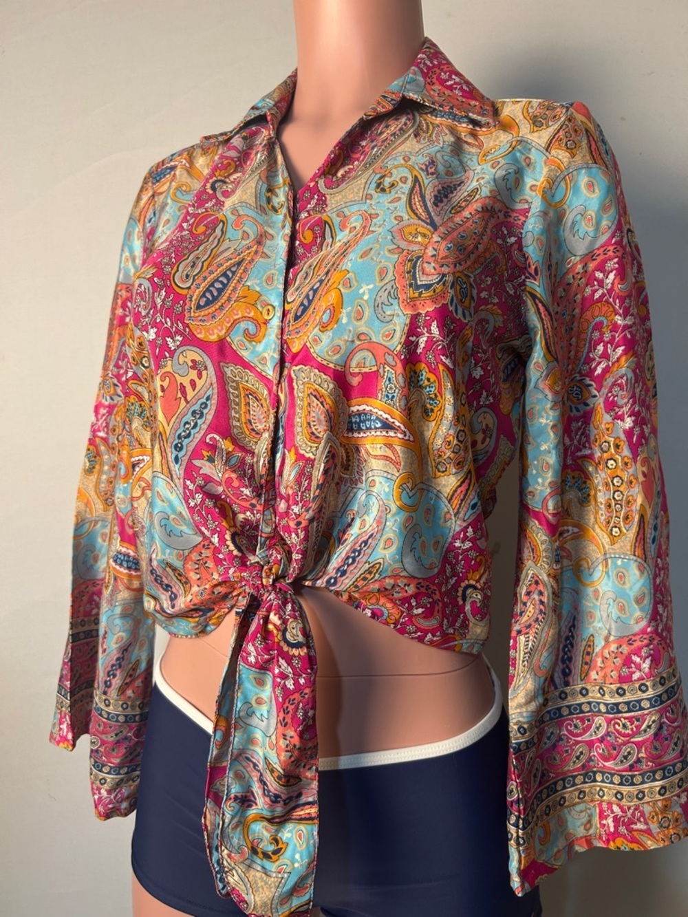 Chelsea & Theodore top and bottom set gorgeous jewel and metallic colors
